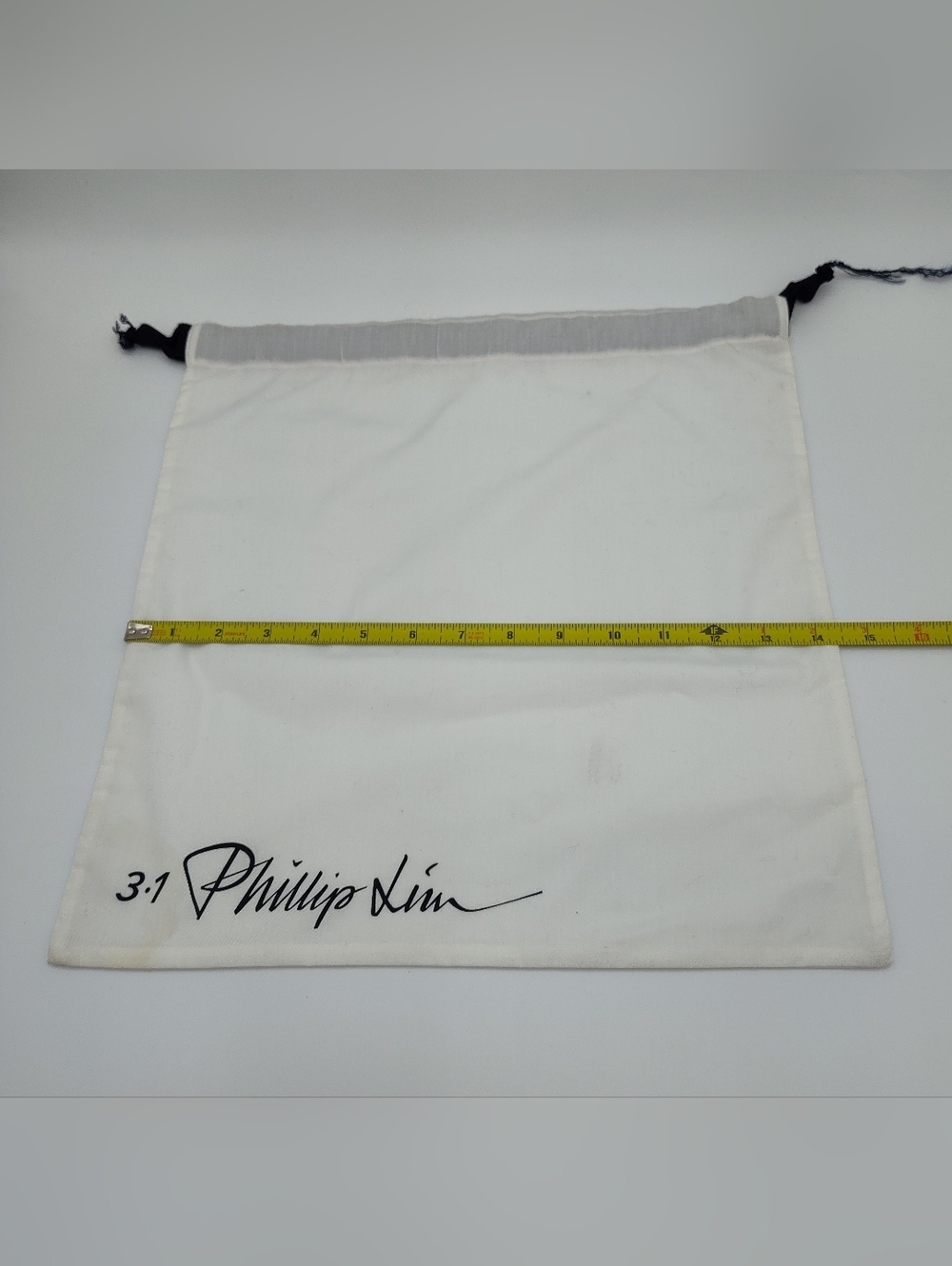 3.1 Phillip Lim Dust Bag 15.5x14.5 Cream Drawstring Storage Travel Pouch EUC - Picture 3 of 3